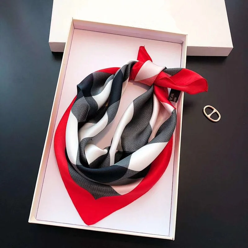 Яркая Роскошная 2019 новая сумка шарф с буквенным принтом женская шелковая