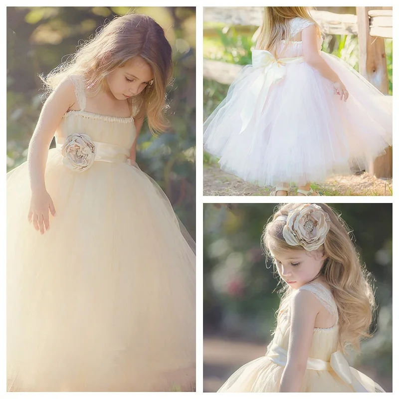 Платья-пачки для девочек с цветочным принтом свадебное платье принцессы длиной