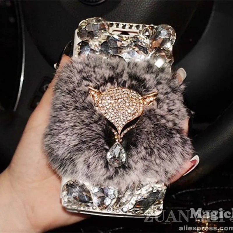 Настоящее волос кролика Rex Мех Флип кожа алмаз случай Coque для Huawei Mate 9 Pro 8 G8 P10 P9 Lite