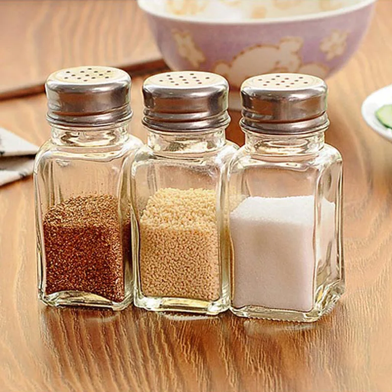 3 шт./кухонная Стеклянная банка для специй креативная приправа барбекю контейнер