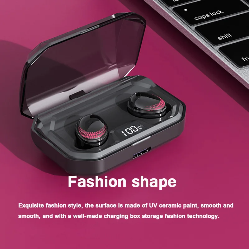 moloke Bluetooth 5.0 Earphones TWS Wireless Blutooth Earphone Handsfree Sports Earbuds Gaming Headset Phone | Электроника