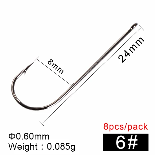 6 FTK Карп крючки колючие крючки Size2-18#7 шт-10 шт./партия супер иглы точка и крючок глаз рыболовные снасти круглые - Цвет: 6