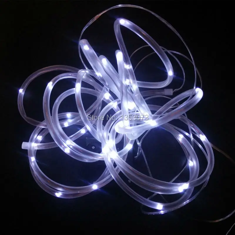 YIYANG Открытый Солнечный светодиодный строки Веревка Tube Строка солнечных батареях