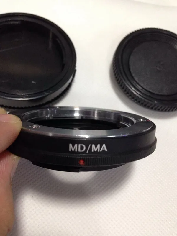 Фирменная Новинка comlyo кольцо Объективы для фотоаппаратов адаптер Minolta MD MC объектива для Minolta MA Sony со стеклом(MD-MA)+ передние и задние крышки