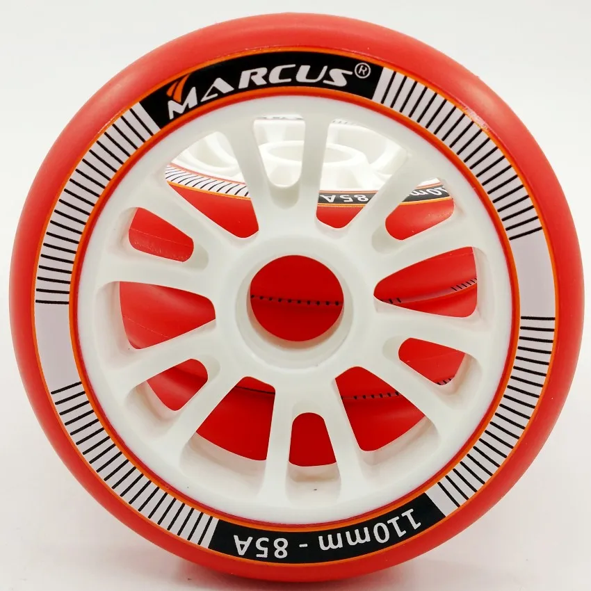 Marcus speed skating wheels and a set of 8 85A 90mm 100mm 110mm durable high elastic roller skates skate | Спорт и развлечения