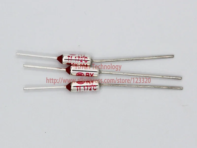 20 шт./лот Термопредохранитель защитного отключения TF 172 ºС 250V 10A|fuse bussmann|lot of xbox