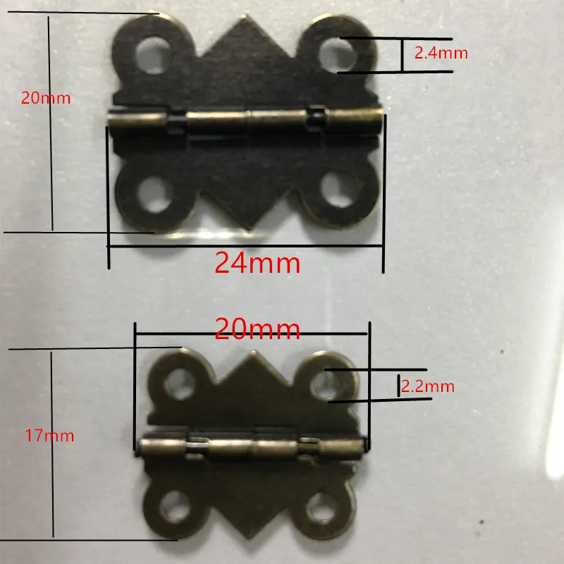 

Cabinet Door Hinge 4 Holes Butterfly Antique Bronze Tone,2pcs
