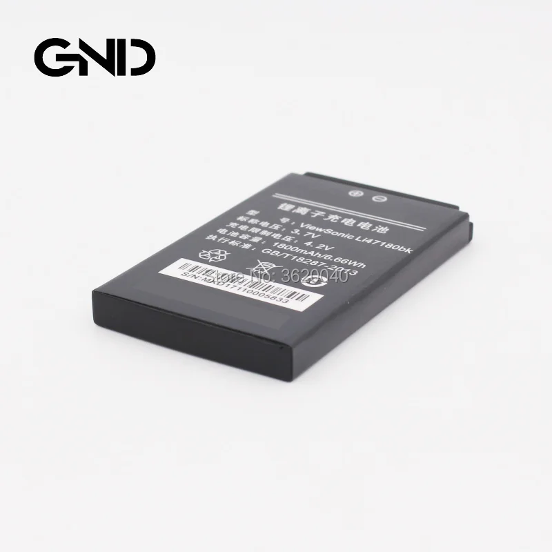 GND 1800 мАч/6.66Wh 3 7 V LI47180bk Замена Батарея для ViewSonic Q1 Q3 Q5 + литий-ионный аккумулятор