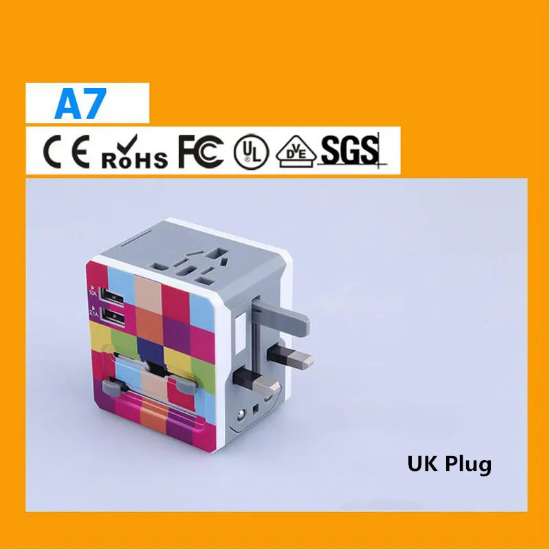 Переходник для электрической розетки адаптер международного путешествия USB