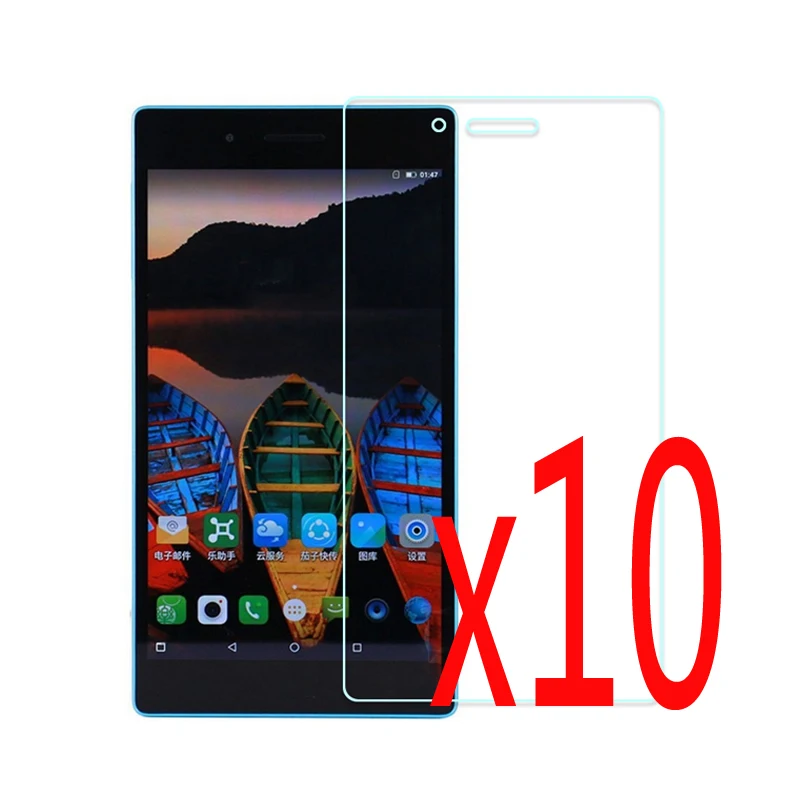 10x Прозрачная пленка + чистая ткань Защитная для ЖК экрана Lenovo Tab 3 730F 730M Tab3 730X TB3