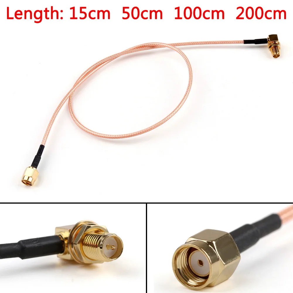 Areyourshop RG316 кабель RP.SMA штекер к гнезду прямоугольный Перемычка отрезок 6 футов FPV 15
