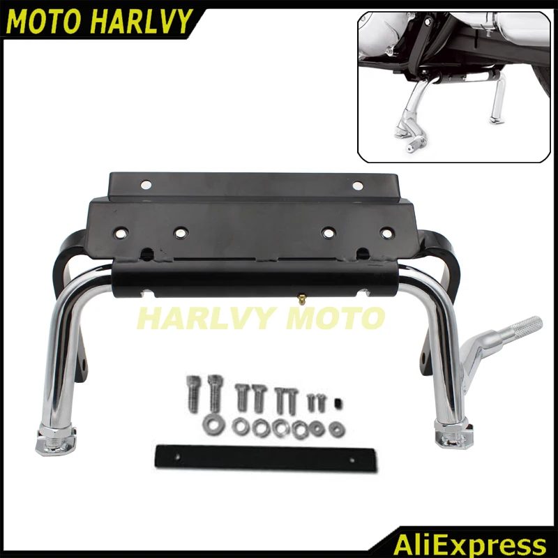 

Duty Steel Adjustable Center Stand fit For Electra Glide Road King Road 1998-2008