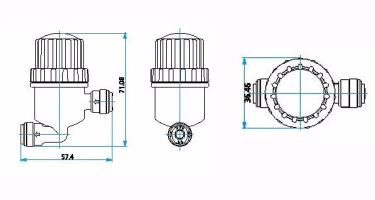 F052 мини 1/" Slip Lok фильтр для сада низкого давления запотевания системы охлаждения