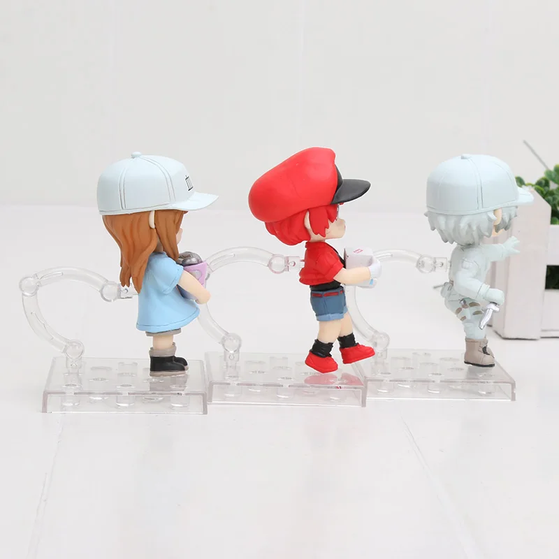 Hataraku Saibou 3 шт./компл. фигурки 1/10 масштаб окрашенная фигурка красная кровяная клетка белая кровяная клетка ПВХ фигурка игрушки