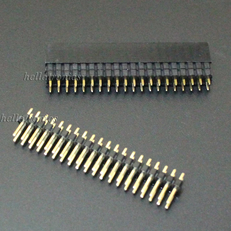 Hellotronics 2 шт./лот Raspberry Pi A + B 3 4 Male и Female 2x20 штырьков Штабелируемый GPIO Header|pi 2|pi api |