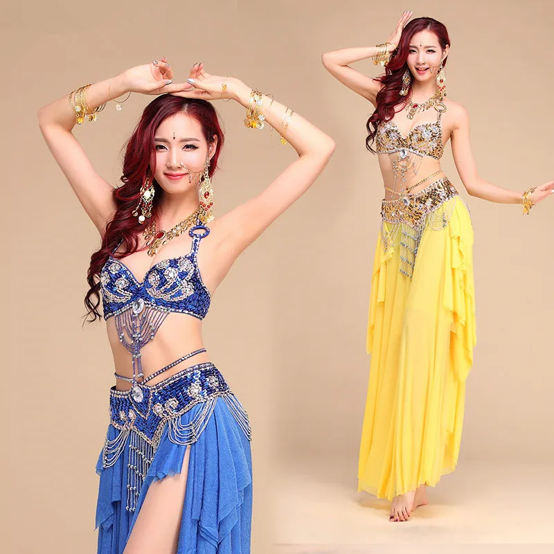 

2-3pcs woman sexy belly dance High quality New belly dancing skirts training dress or performance costumes 6 colors