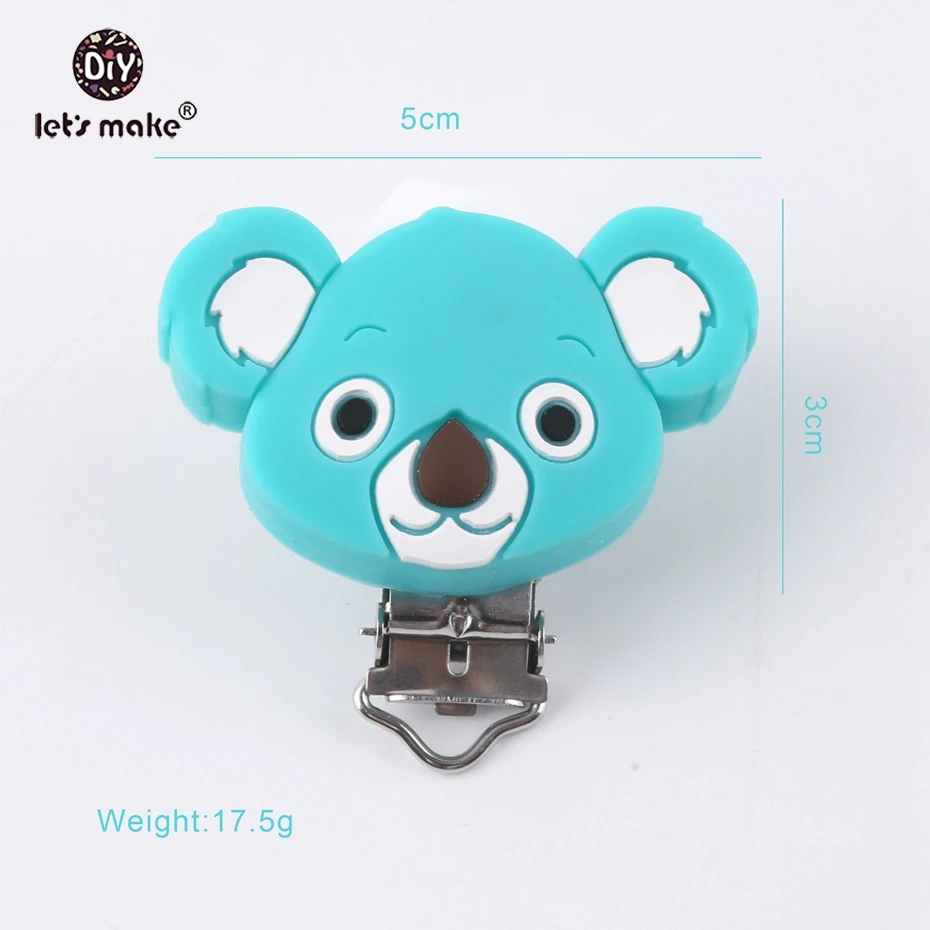 1 шт. силиконовые зажимы для соски Koala сделай сам украшения пустышка клипса