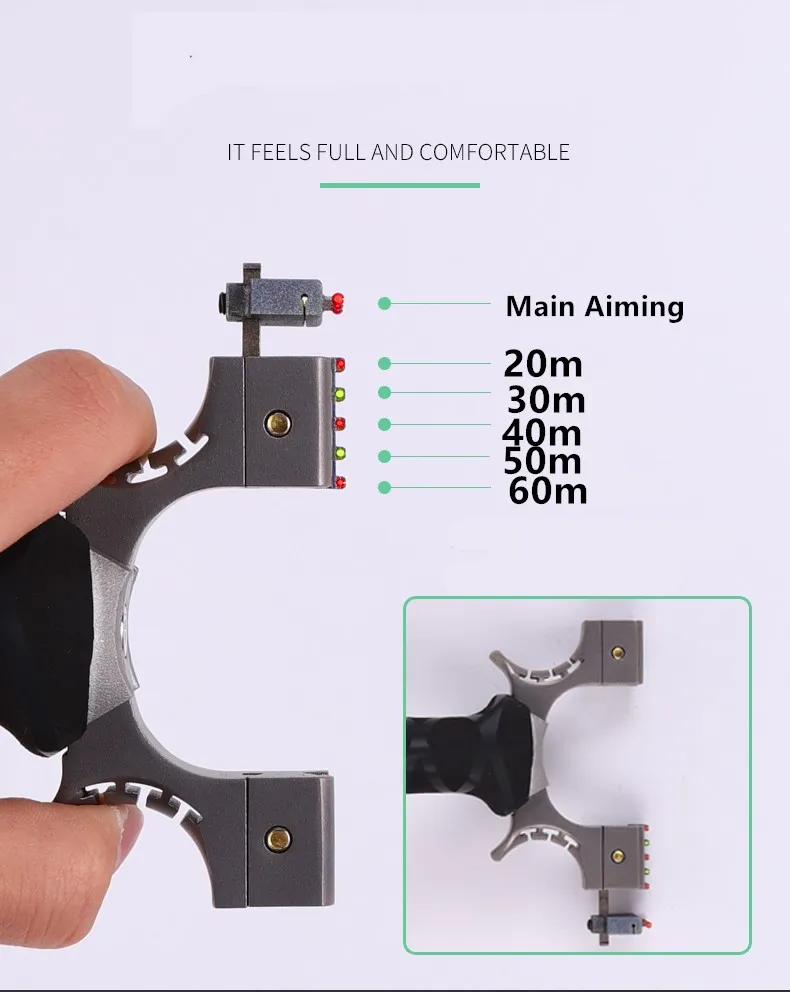 Высокое качество TC21 Рогатка из титанового сплава быстрая установка Резиновая