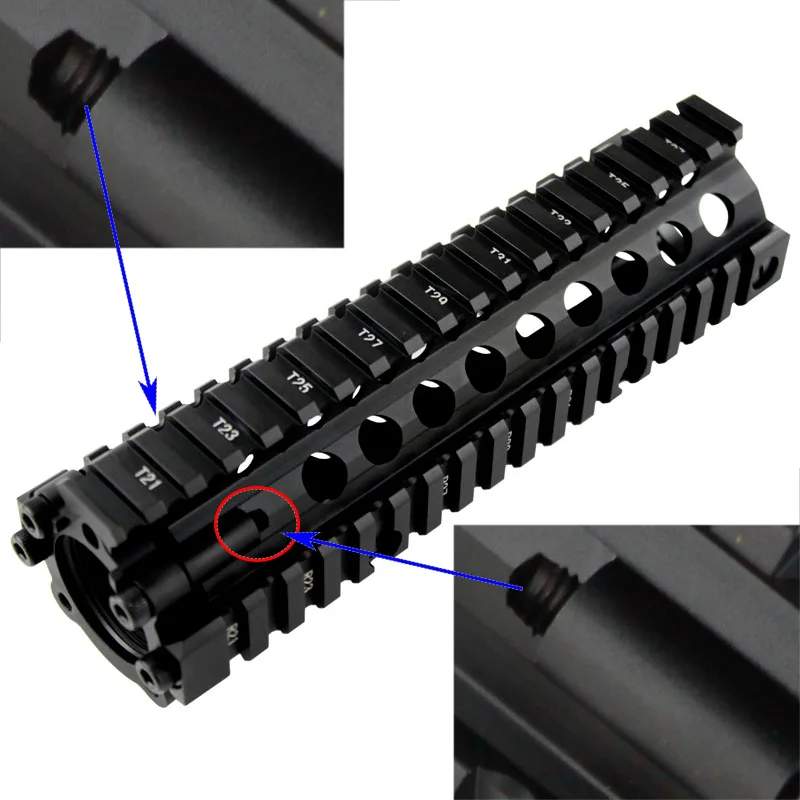 Сплит Тип 7 5 дюймов Пикатинни рельс алюминий Handguard Rail System BK/CB для страйкбола AEG