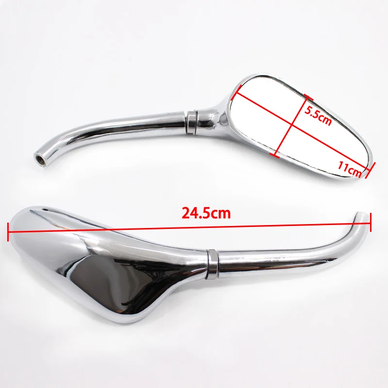 Зеркала для мотоцикла Nuoxintr хромированные зеркала Yamaha Virago XV 250 500 535 700 750 920 1100 Suzuki