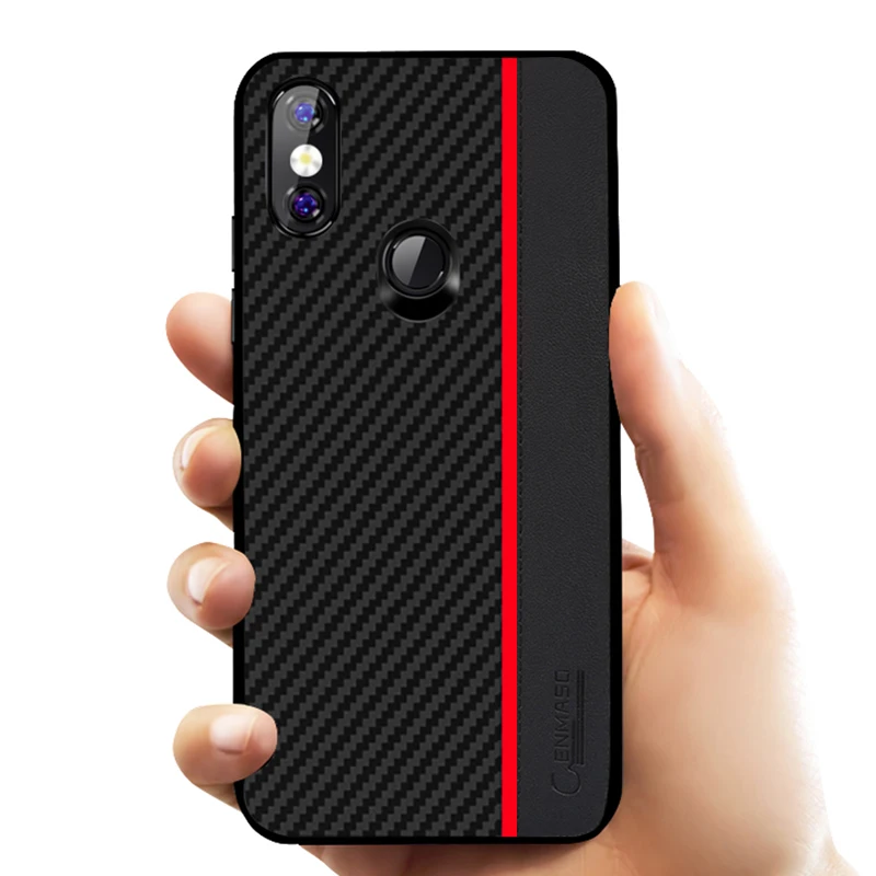 Для Xiaomi mi 8 Lite чехол Оригинальное углеродное волокно кожа мягкий край Защитная крышка для Xiaomi mi 9 SE mi A2 Pocophone F1 чехол