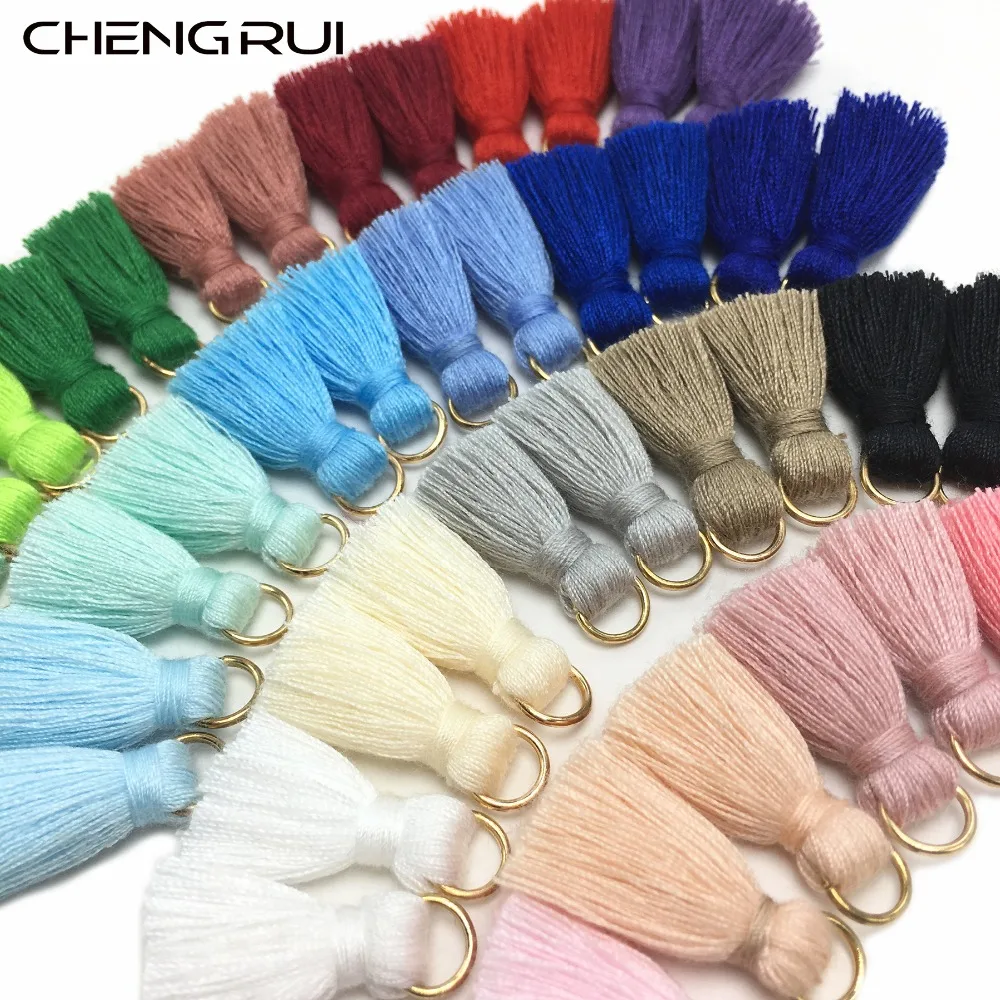 CHENGRUI L31 2 см кисточки хлопковые мини ювелирные аксессуары diy материалы для сережек