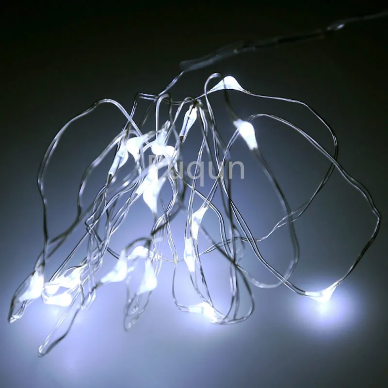 Светодио дный silver string огни 20 м 200 светодио 5 В USB powered открытый рождественские