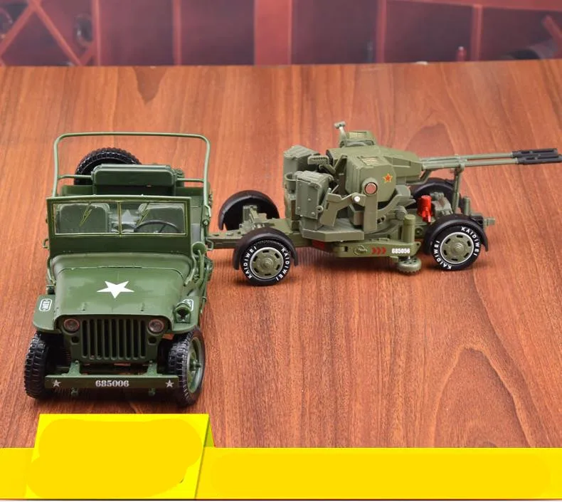 Масштаб 1:18 Вторая мировая война игрушечный автомобиль с анти летательным