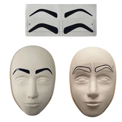 A eyebrow shapes 50 шт. аксессуары для микроволокна линейка для бровей наклейка для постоянного макияжа одноразовый трафарет для бровей инструменты для татуировок принадлежности - Цвет: A eyebrow shapes