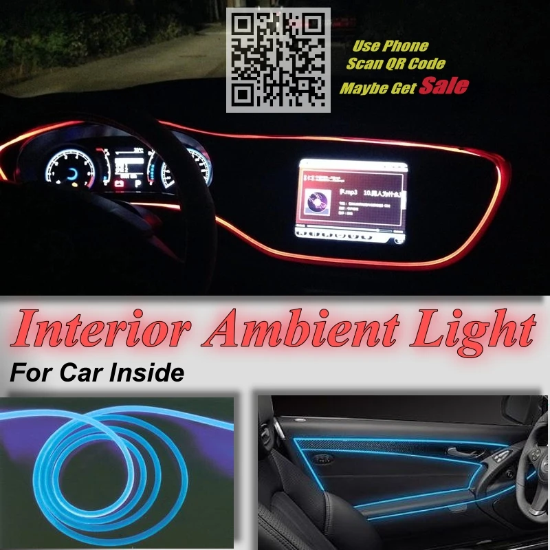 

Нововису для Mitsubishi Mirage Attrage Автомобильная внутренняя панель освещения для автомобиля внутри крутая полоса света Оптическое волокно