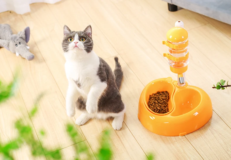HOOPET Advanced Pet Dogs питье вращающееся и подъемное миска для еды для кошек удобство чистый белый красный