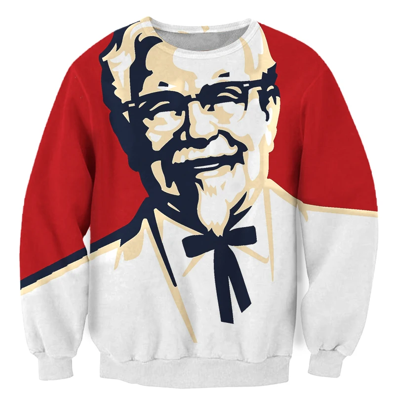 CJLM 2018 модная весенне-осенняя мужская толстовка с 3d рисунком KFC толстовки