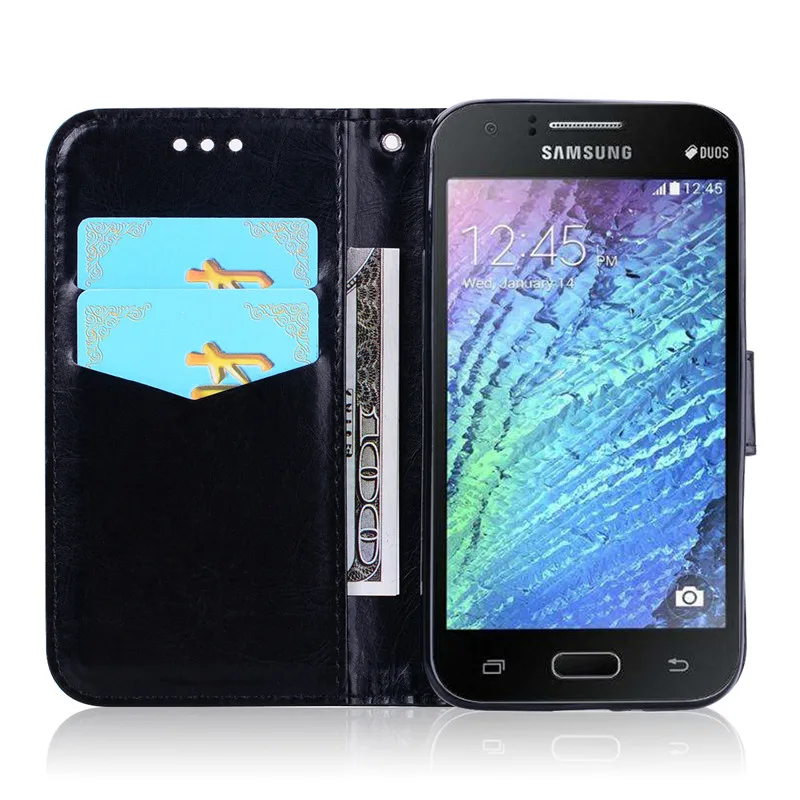 Кожаный флип-чехол для Samsung Galaxy J1 6, мягкий силиконовый чехол-кошелек J120 J120F/ds, флип-чехол для Samsung J1, чехол для телефона