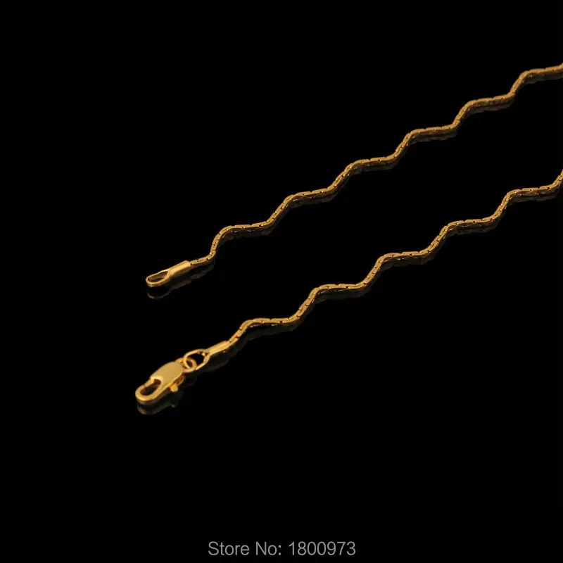 Новое винтажное ожерелье с изгибами подарок для женщин и девочек. Золотая витая