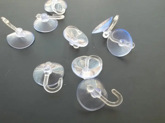 500 шт./лот прозрачная пластиковая присоска стеклянная прокладка Диаметр 2 5 см и 3