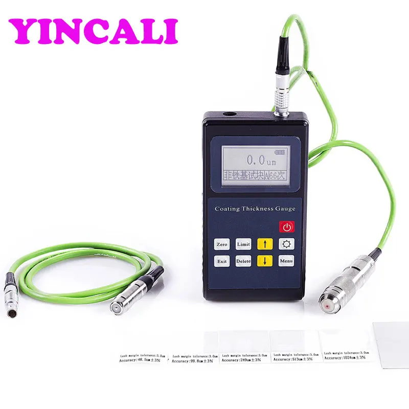 

Coating Thickness Gauge Tester Operating principle Magnetic induction or Eddy current with Measuring range 0~1250um