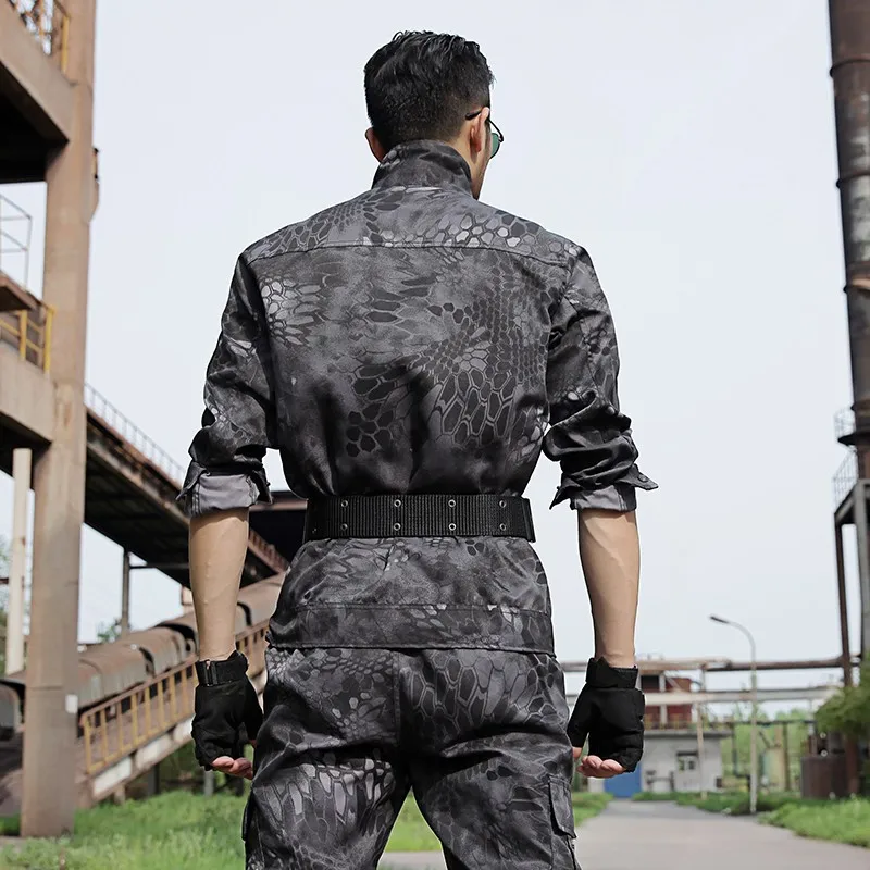 Uniforme Militar черный желтый питон Тактическая Военная Униформа CS для мужчин Tatico армейская Военная камуфляжная одежда для женщин