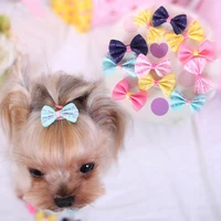 100 pieceslot cute dog bow tie handmade hair clip grooming hair bows small large cat dog accessories pet supplies para perros