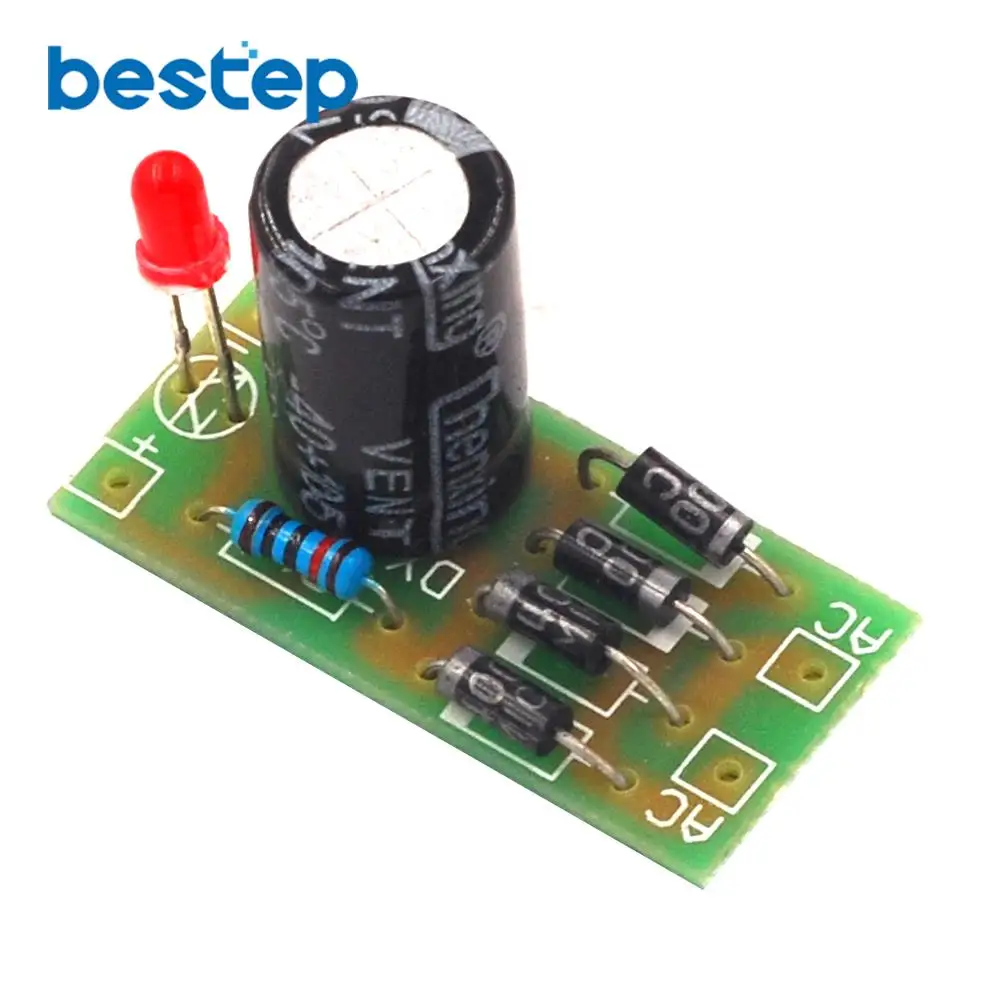 Полный выпрямительный фильтр переменного тока в фотомодуль 1N4007 12 В 1 А