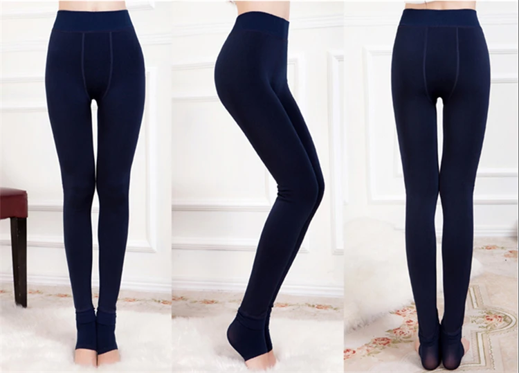 CHLEISURE XS-2XL теплые женские леггинсы с высокой талией Зимние Бархатные леггинсы Женские однотонные Осенние леггинсы больших размеров 8 цветов