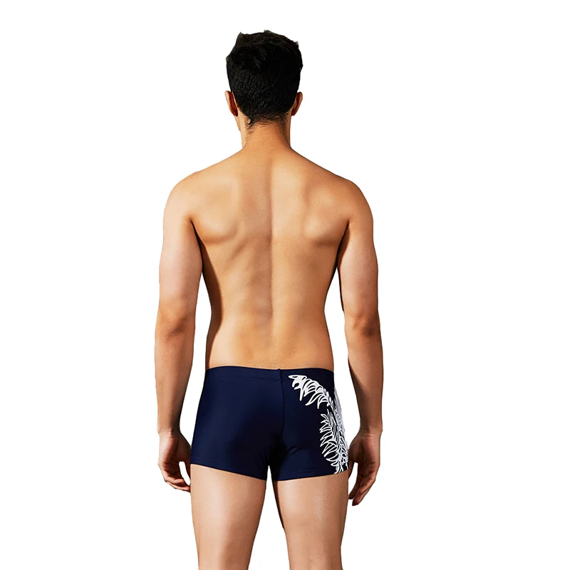 Для мужчин Совета Шорты sunga masculina плавать для лето спа листья бамбука печатных