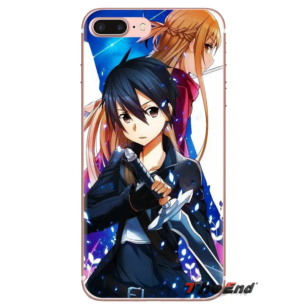Sword Art онлайн Кирито Асуна САО телефон оболочки чехлы для Xiao mi 4 5 5s 6 A1 A2 5X6X8 9 Lite SE Pro