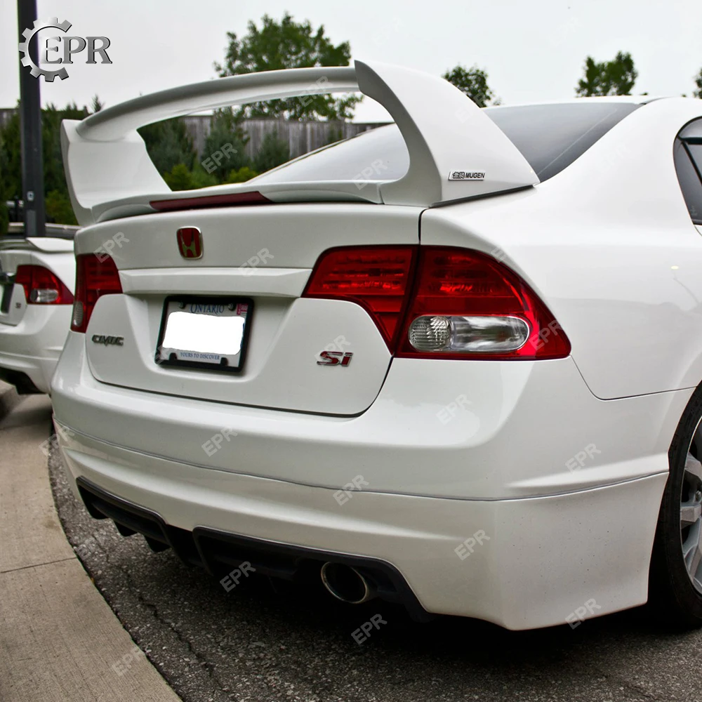 FRP диффузор для Honda 8th Gen Civic SI Mugen, задний диффузор из стекловолокна(только Civic FA USDM), комплект для тела, гоночная отделка, часть для Civic