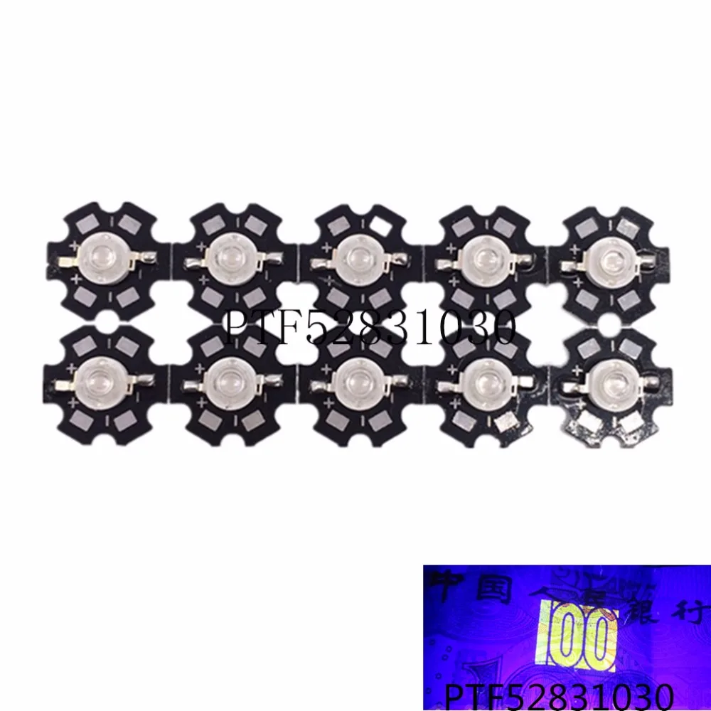 10 шт. Ультрафиолетовый светодиодный чип 3 Вт нм|10pcs 3w|3w high power leduv led 3w |