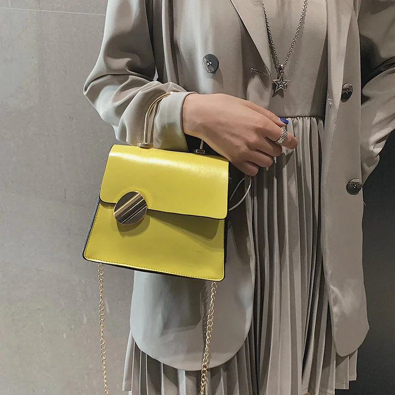 Маленькая сумка новинка 2019 мессенджер через плечо однотонная из корейского