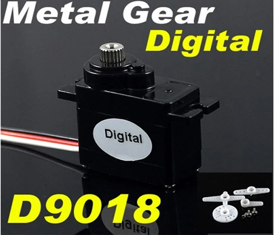 

Rctimer D9018MG 9g Metal Gear Digital Servo D9018 for Airplane Helicopter