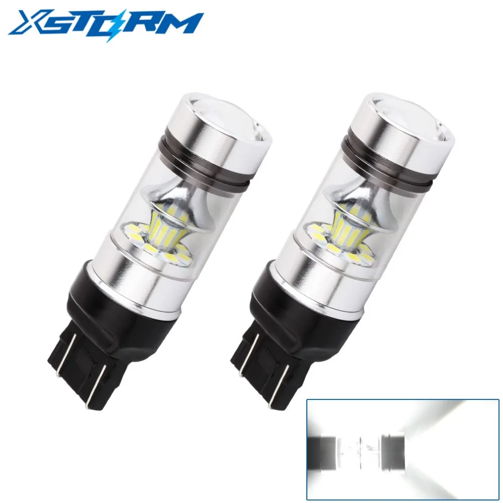 2 шт. T20 7443 светодиодный высокое Мощность 3030 20SMD W21/5 Вт лампы вождение автомобиля