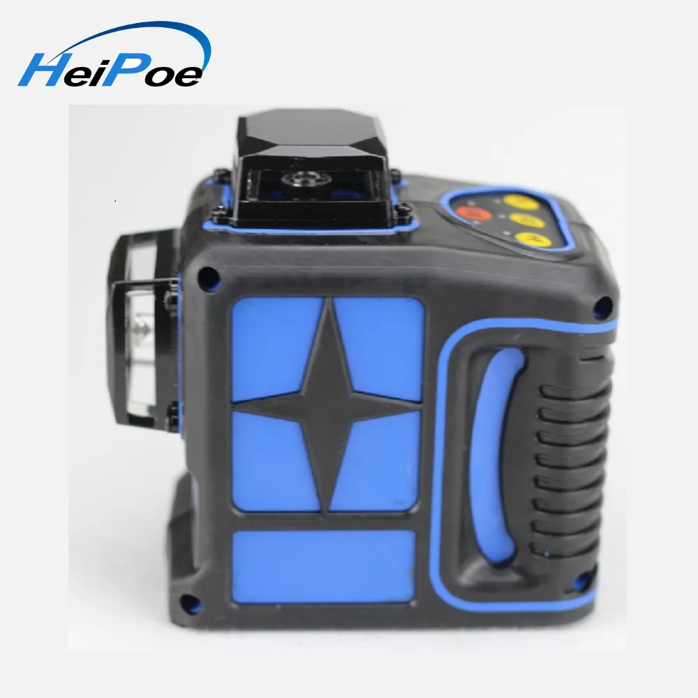 360 degree automatic electronic self-leveling 12 lines red beam 3D laser level with fully wall mount | Инструменты