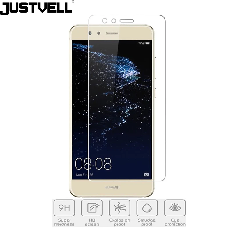 JUSTVELL 2.5D 9 H Взрывозащищенный Закаленное Стекло Пленка для HUAWEI P10 Lite Высокий Четкий