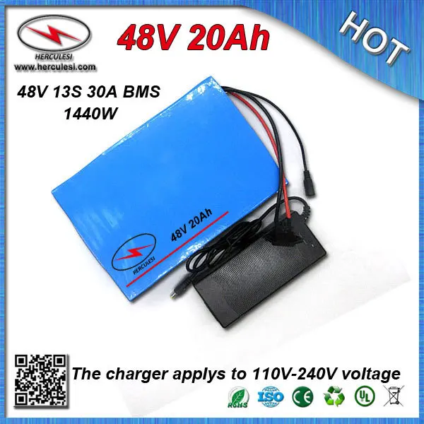 Аккумулятор для электрического скутера высокой емкости 48 В 20 Ач 3 7 в 2200 мАч 18650